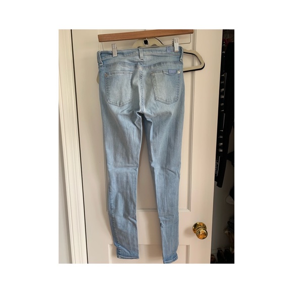 7 for all mankind jeans skinny jeans light wash - Picture 2 of 4